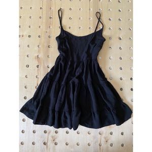 Black H&M Skater Summer Dress with Open Back